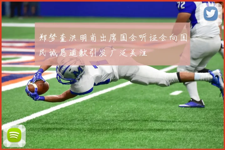 郑梦奎洪明甫出席国会听证会向国民诚恳道歉引发广泛关注